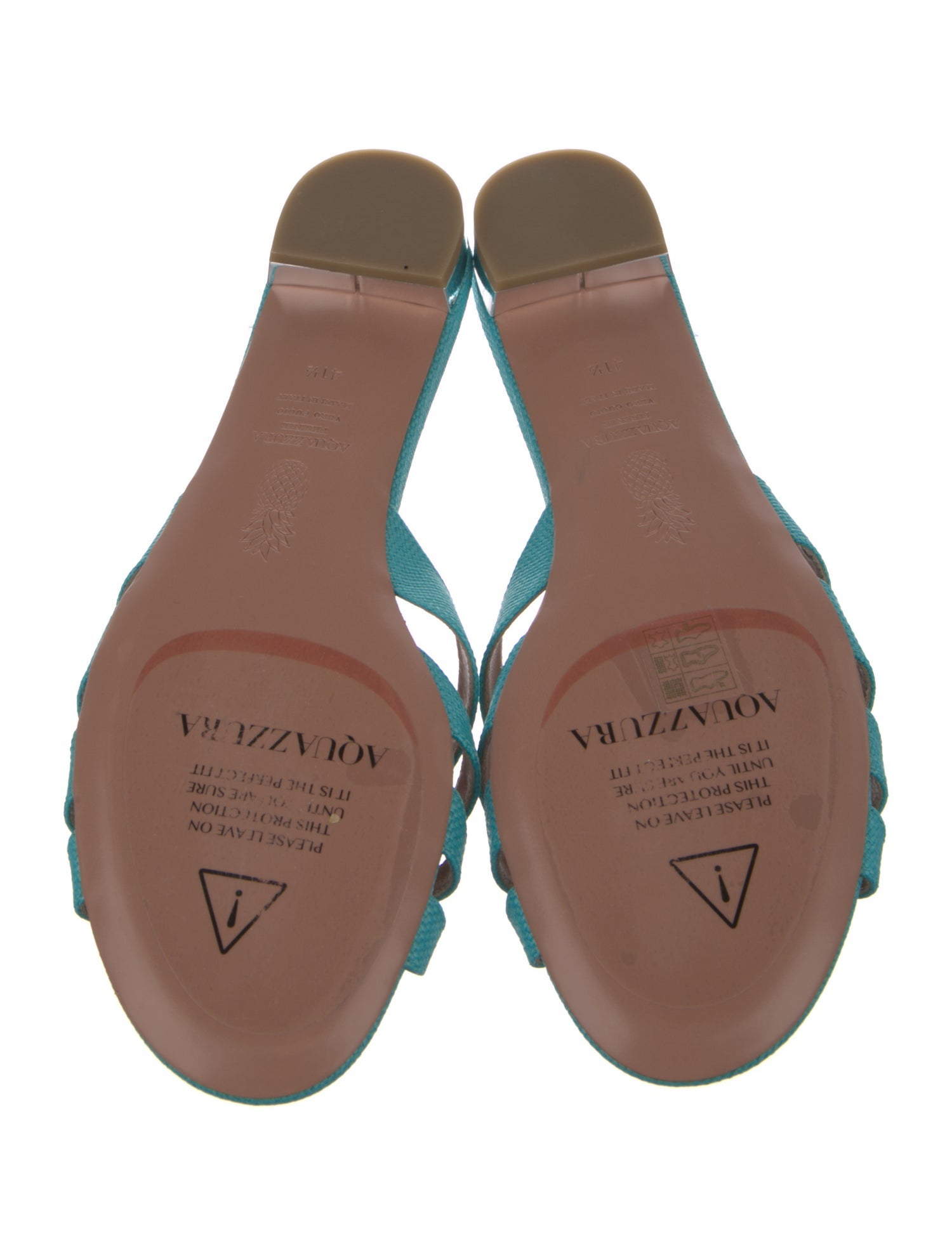 Aquazzura Crystal Embellishments Slides